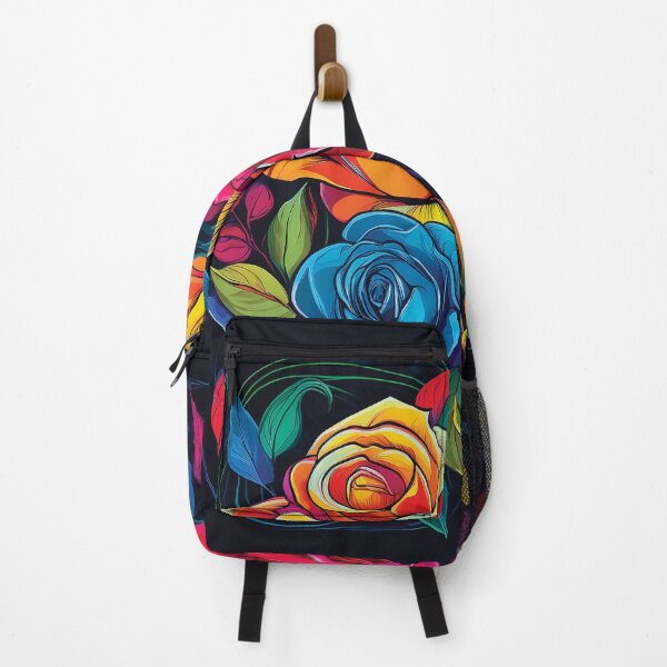 Item preview, Bold Graphic Roses Illustration with Thick Outlines and Primary Colors. designed and sold by HEMRO.