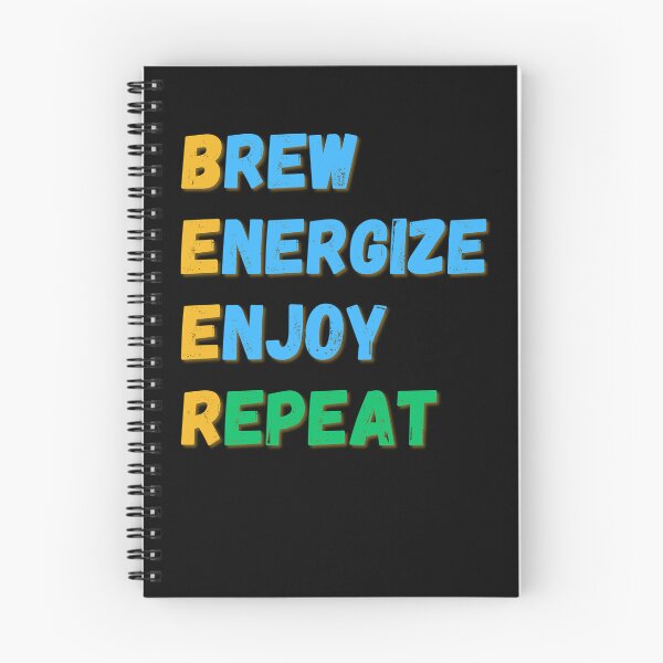 Item preview, Brew Energize Enjoy Repeat Text Art designed and sold by GottaPics.