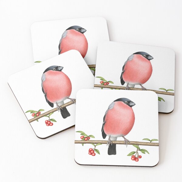 Item preview, Bullfinch designed and sold by Holly Grogan Art.