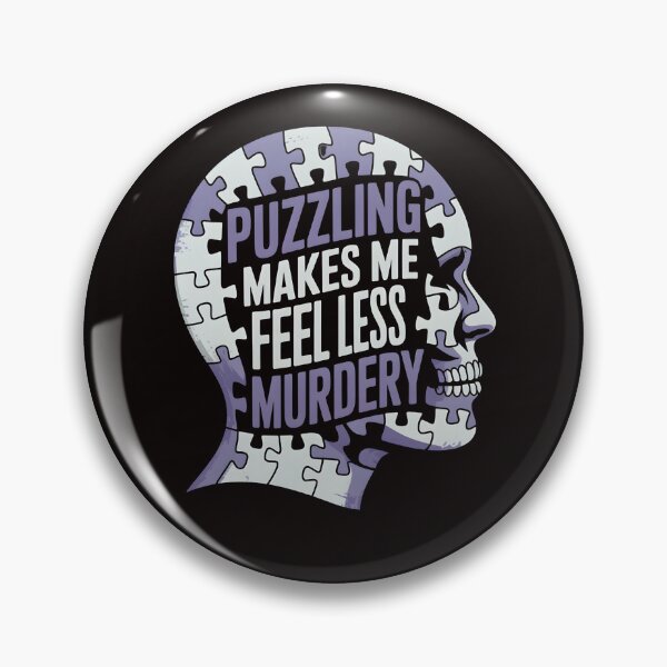 Item preview, Puzzling Makes Me Feel Less Murdery – Puzzle Mind Minimalist Shirt designed and sold by Slavicsoul.