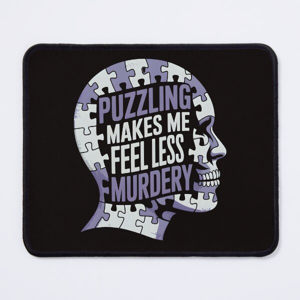 Item preview, Puzzling Makes Me Feel Less Murdery – Puzzle Mind Minimalist Shirt designed and sold by Slavicsoul.