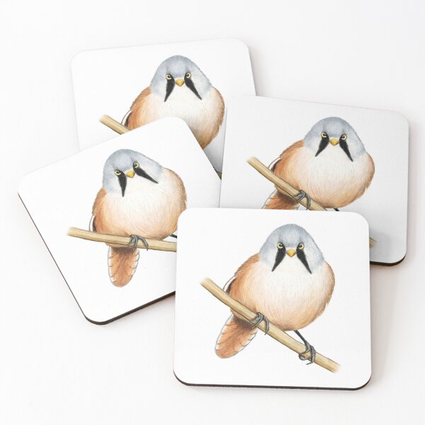 Item preview, Bearded Tit (Bearded Reedling) designed and sold by Holly Grogan Art.