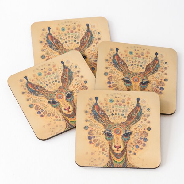 Item preview, Abstract Decorative Animal Illustration with Psychedelic Colors and Details. designed and sold by HEMRO.