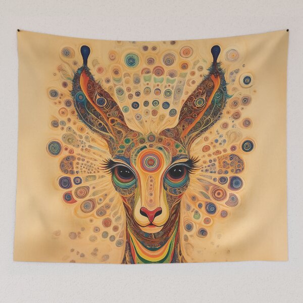Item preview, Abstract Decorative Animal Illustration with Psychedelic Colors and Details. designed and sold by HEMRO.