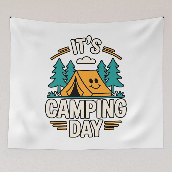 Item preview, It's Camping Day designed and sold by Traveldrawings.