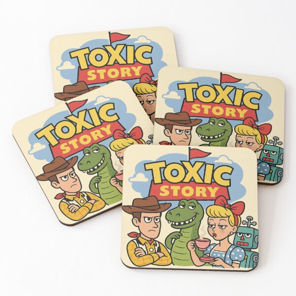 Artikelvorschau, Toxic Story – Lustiges Toy Story Parodie-Design entworfen und verkauft von GirlyPopped.