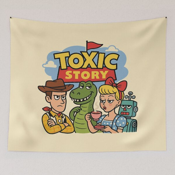 Item preview, Toxic Story – Funny Toy Story Parody Design designed and sold by GirlyPopped.