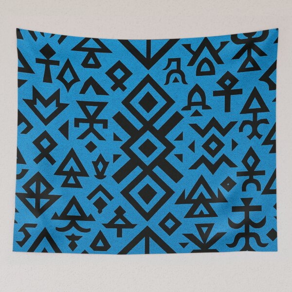 Item preview, Geometric precision meets blue in black designed and sold by Sigtrix.