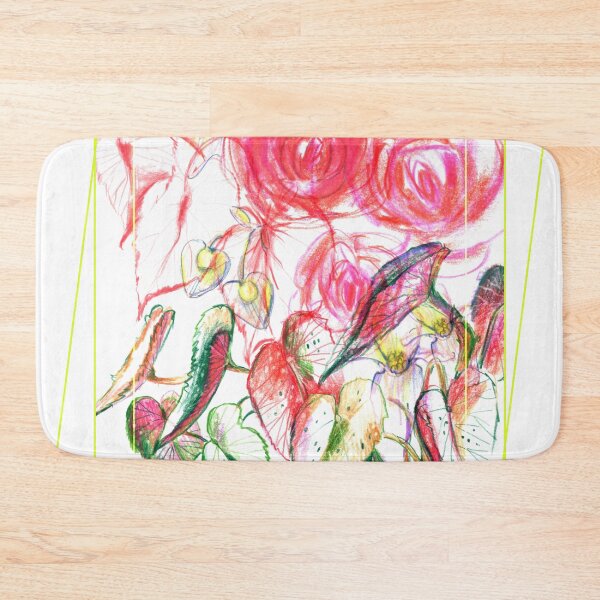 Item preview, Begonia flower artistic collage designed and sold by bokasin.