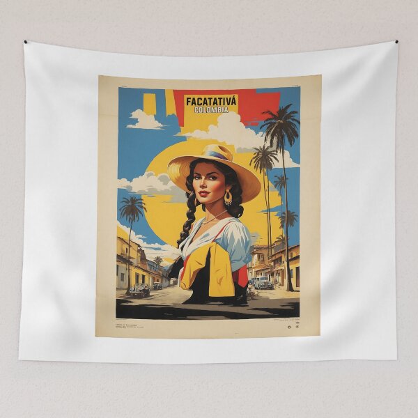 Item preview, Facatativa Colombia Retro Vintage Poster Tourism  designed and sold by TravelersGems.