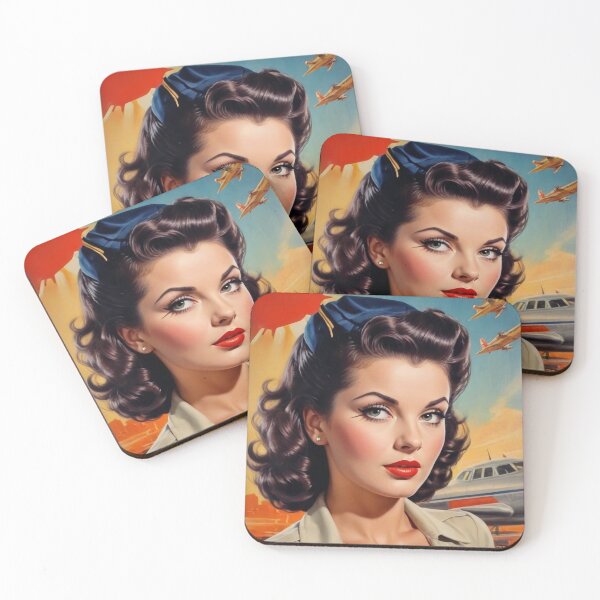 Item preview, Vintage 1940s Military Pin Up Art designed and sold by MissSaylor.