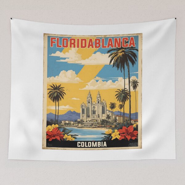 Item preview, Floridablanca Colombia Retro Vintage Poster Tourism  designed and sold by TravelersGems.