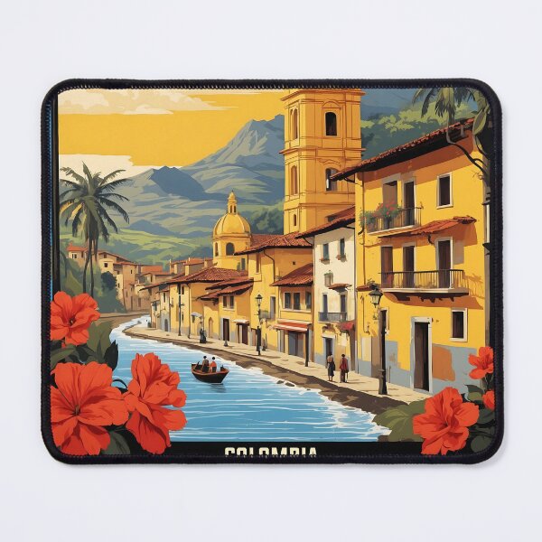 Item preview, Florencia Colombia Retro Vintage Poster Tourism designed and sold by TravelersGems.