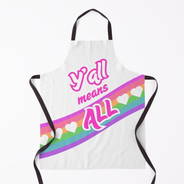 Artikelvorschau, Y'all bedeutet ALLE Regenbogen-Rosa-Herzen entworfen und verkauft von K-P-Artworks.