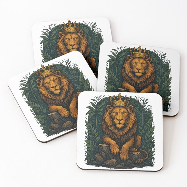 Item preview, Majestic Lion King of Jungle Royal Throne designed and sold by ‏Designly Yours‏.