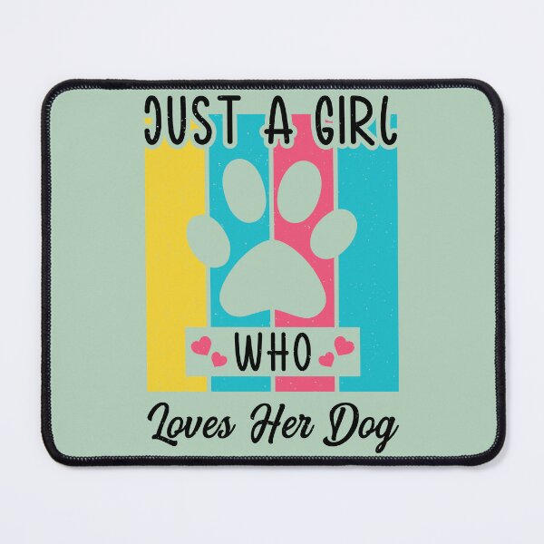 Item preview, just a girl, and her dog, dog, girl, girl and dog, just, a girl love her dog, just a girl and her dog designed and sold by happinesproject.