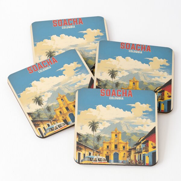 Item preview, Soacha Colombia Retro Vintage Poster Tourism  designed and sold by TravelersGems.