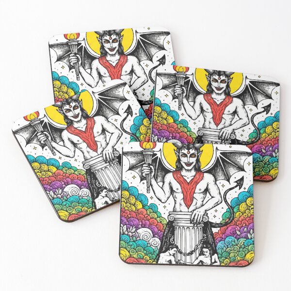 Item preview, Boho Illustration of The Devil - Tarot Card of Temptation and Liberation designed and sold by  Ojo de Lilith.