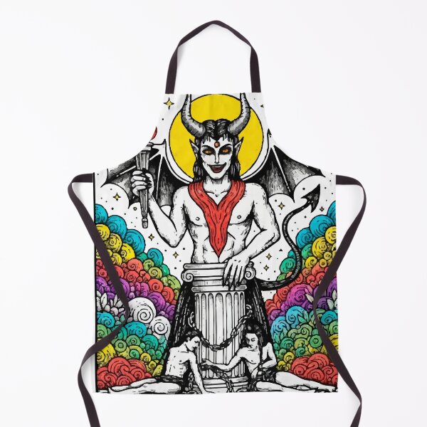 Item preview, Boho Illustration of The Devil - Tarot Card of Temptation and Liberation designed and sold by Ojo de Lilith.