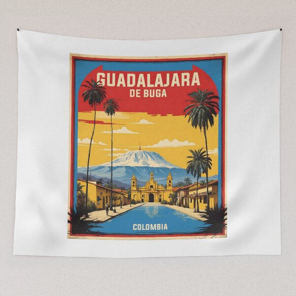 Item preview, Guadalajara de Buga Colombia Retro Vintage Poster Tourism  designed and sold by TravelersGems.
