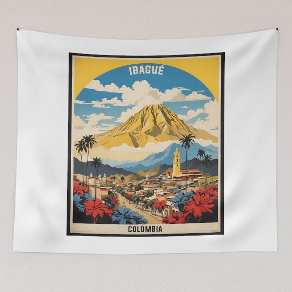 Item preview, Ibague Colombia Retro Vintage Poster Tourism  designed and sold by TravelersGems.