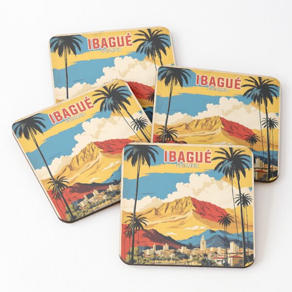 Item preview, Ibague Colombia Retro Vintage Poster Tourism  designed and sold by TravelersGems.