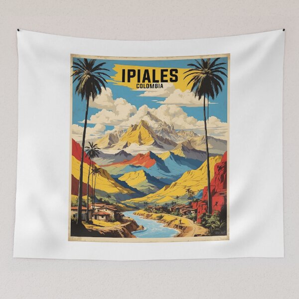 Item preview, Ipiales Colombia Retro Vintage Poster Tourism  designed and sold by TravelersGems.