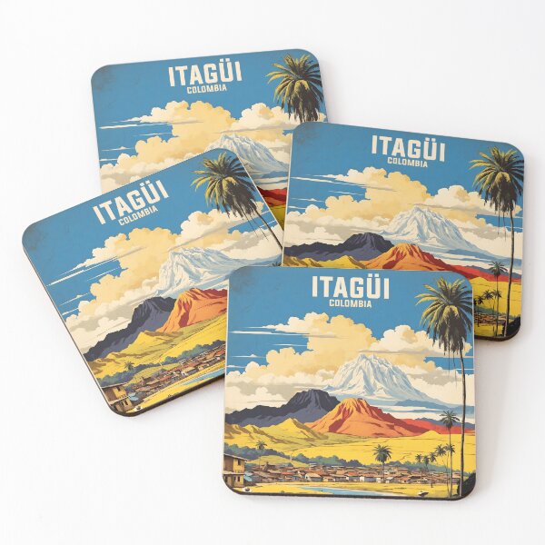 Item preview, Itagui Colombia Retro Vintage Poster Tourism  designed and sold by TravelersGems.