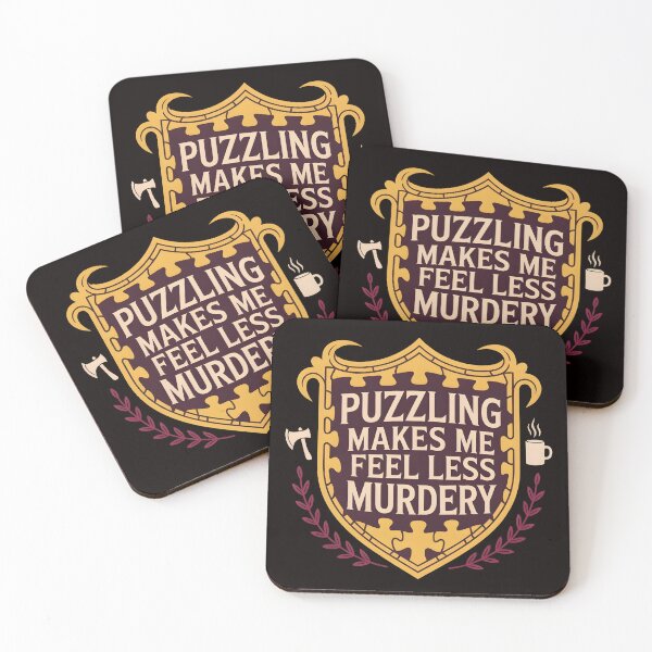 Item preview, Puzzling Makes Me Feel Less Murdery – Puzzle Crest Funny Shirt designed and sold by Slavicsoul.