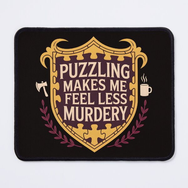 Item preview, Puzzling Makes Me Feel Less Murdery – Puzzle Crest Funny Shirt designed and sold by Slavicsoul.