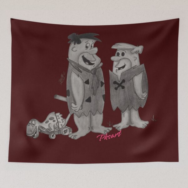 Item preview, Flintstones cartoon drawing friends designed and sold by pksart1.