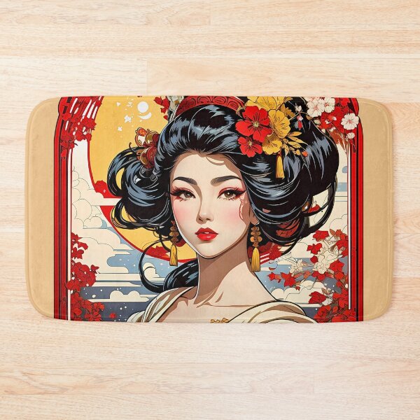 Item preview, Seductive Busty Geisha Pinup Traditional Meets Anime Lust designed and sold by BorgSpareParts.