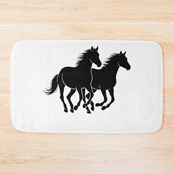 Item preview, Silhouette of Two Running Horses designed and sold by AFernandesDSG.