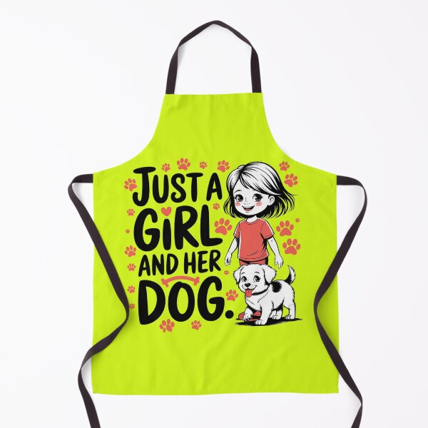 Item preview, just a girl, and her dog, dog, girl, girl and dog, just, a girl love her dog, just a girl and her dog designed and sold by happinesproject.