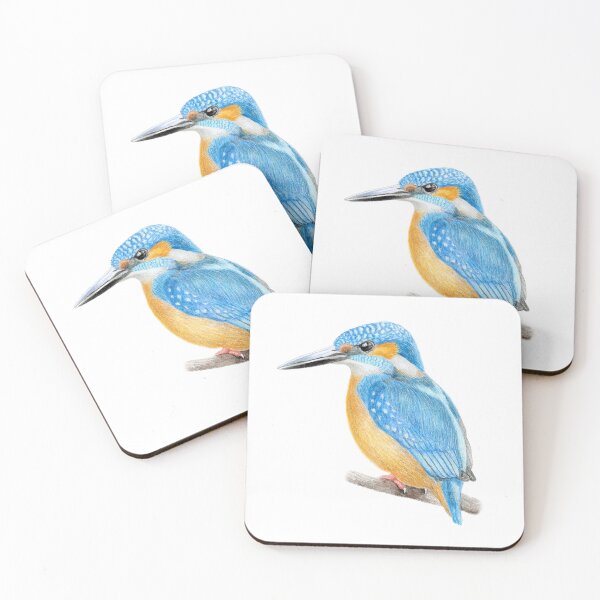 Item preview, Common Kingfisher designed and sold by Holly Grogan Art.