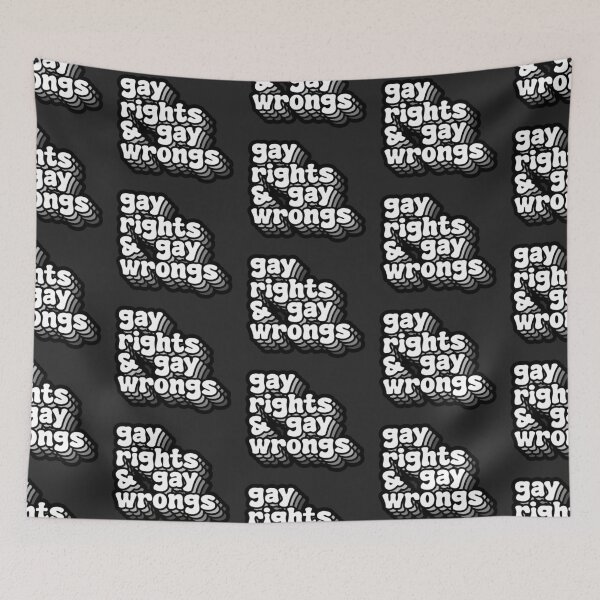 Item preview, GAY RIGHTS & GAY WRONGS (Black) designed and sold by MaidenofIron157.