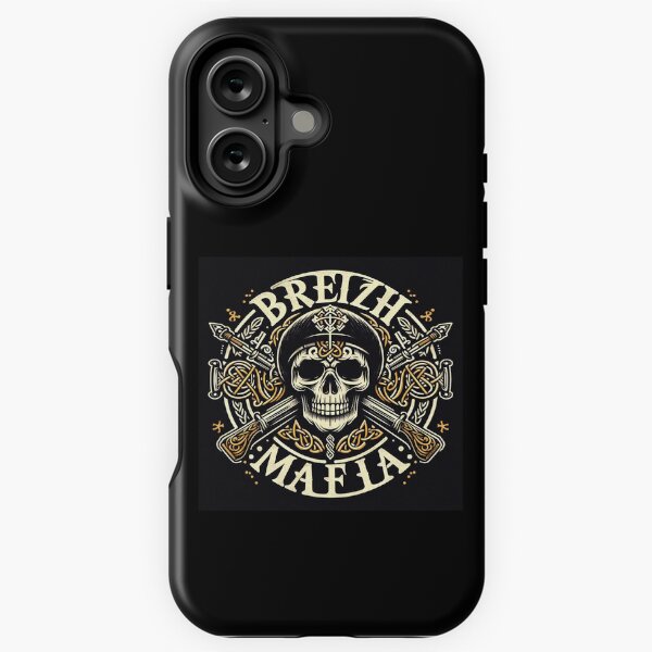Item preview, Breizh Mafia - Celtic skull patterns 1 designed and sold by Punky's Mania.