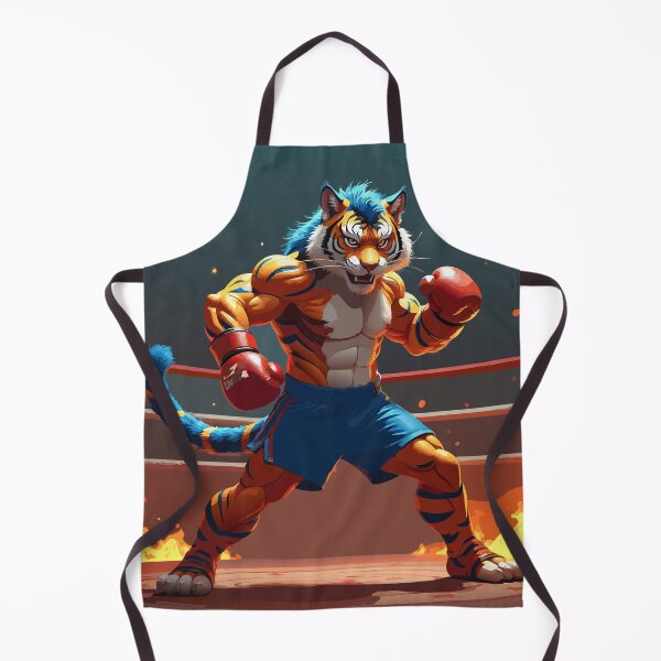 Item preview, Tiger Boxer | Muscular Cartoon Beast Fighter with Gloves designed and sold by NovaProArt.