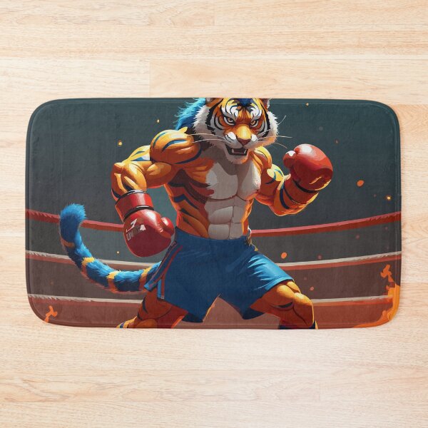 Item preview, Tiger Boxer | Muscular Cartoon Beast Fighter with Gloves designed and sold by NovaProArt.