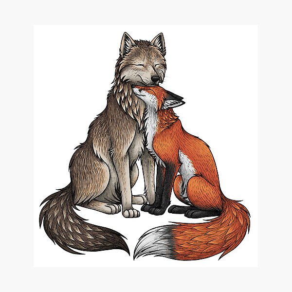 Item preview, Wolf & Fox designed and sold by lyndseygreen.
