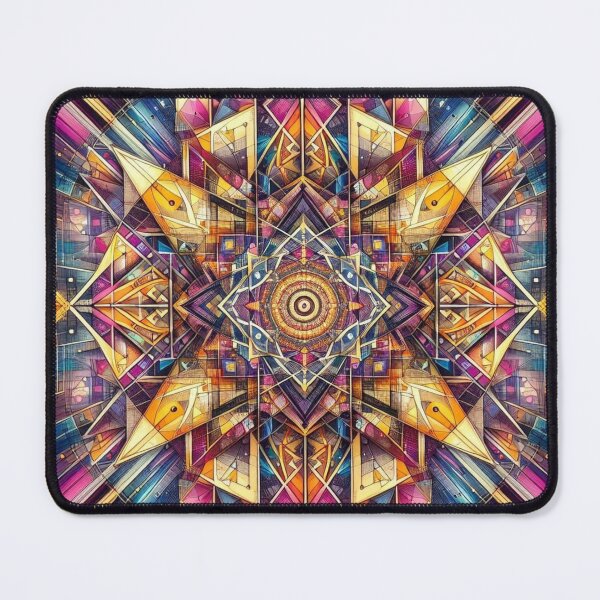 Item preview, colorful geometric,decorative,mystic pattern designed and sold by Dogandesighn.