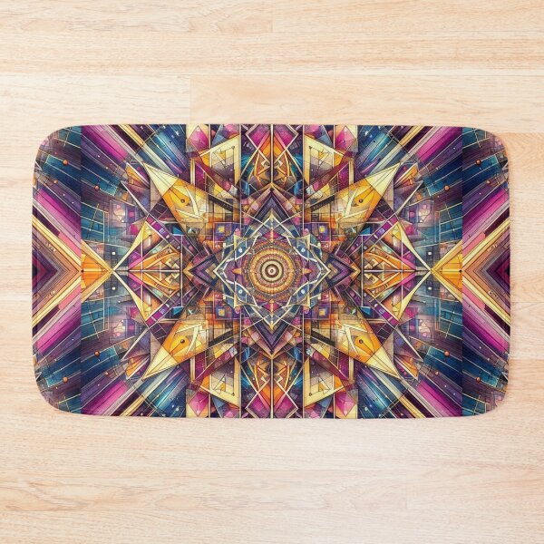 Item preview, colorful geometric,decorative,mystic pattern designed and sold by Dogandesighn.