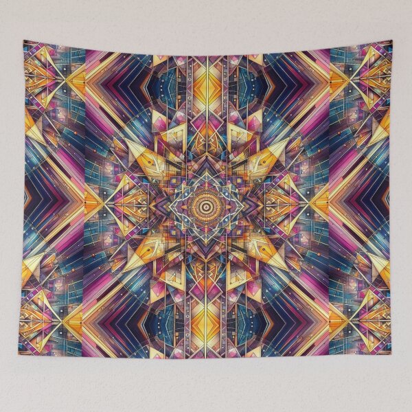 Item preview, colorful geometric,decorative,mystic pattern designed and sold by Dogandesighn.