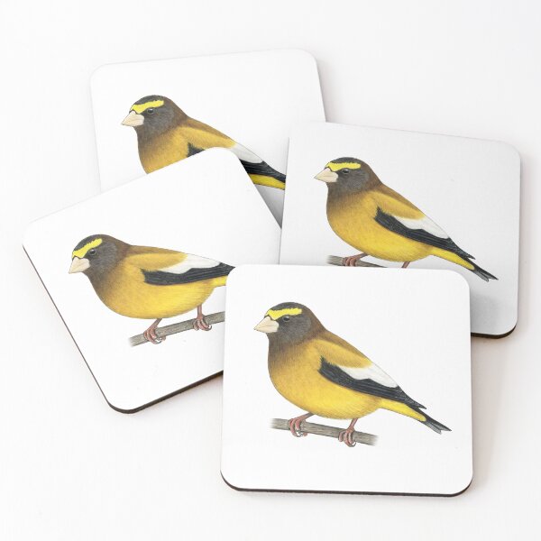 Item preview, Evening Grosbeak designed and sold by Holly Grogan Art.