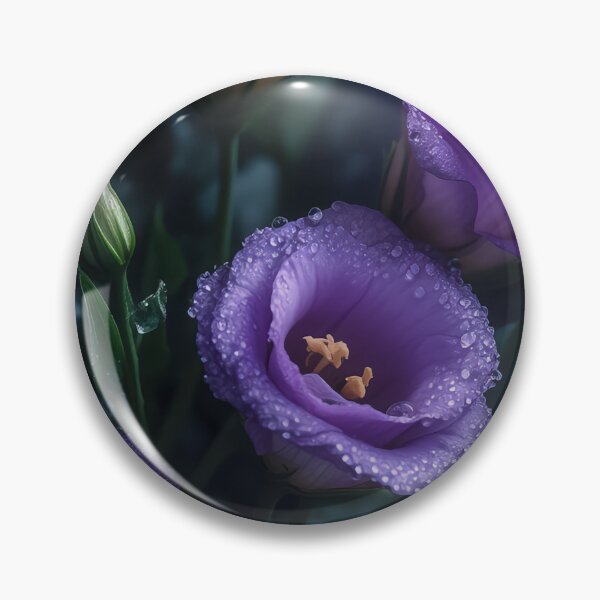 Item preview, Elegant Purple Lisianthus (Eustoma) Flowers – Delicate Botanical Art Print designed and sold by ArtiQreate.