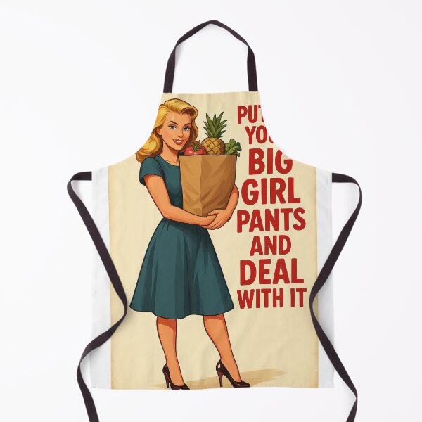 Item preview, Put On Your Big Girl Pants and Deal With It – Retro Pin-Up Motivational Art designed and sold by Emilia-Design.
