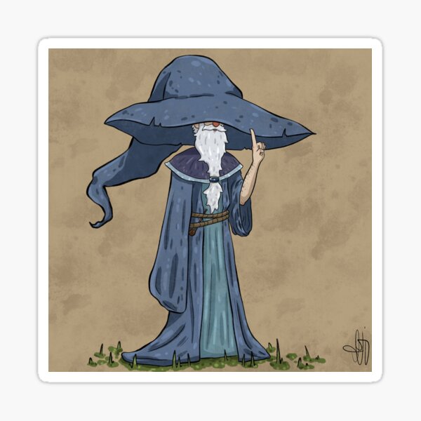 Item preview, Le sorcier au très grand chapeau designed and sold by PatatePanda.