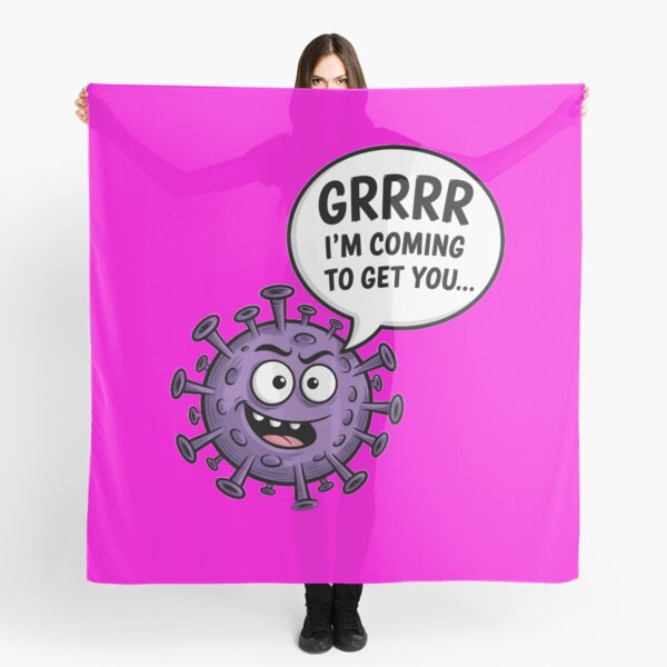 Item preview, Cartoon COVID Virus Graphic – “Grrr, I’m Coming to Get You…" designed and sold by Mattithyahu119.