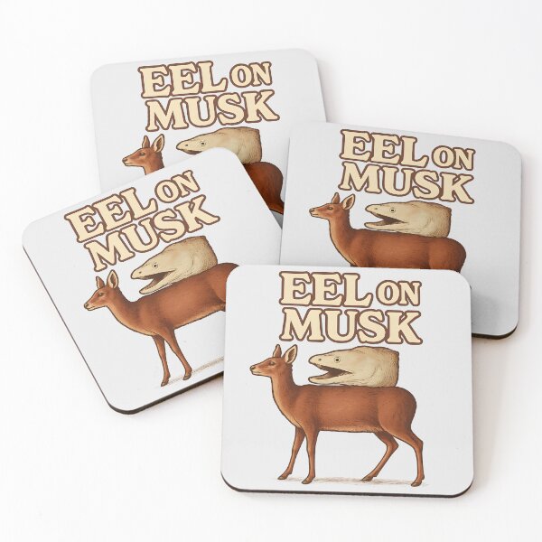 Item preview, Eel on Musk – Funny Animal Pun Inspired by Elon Musk designed and sold by Shoot-The-Moon.