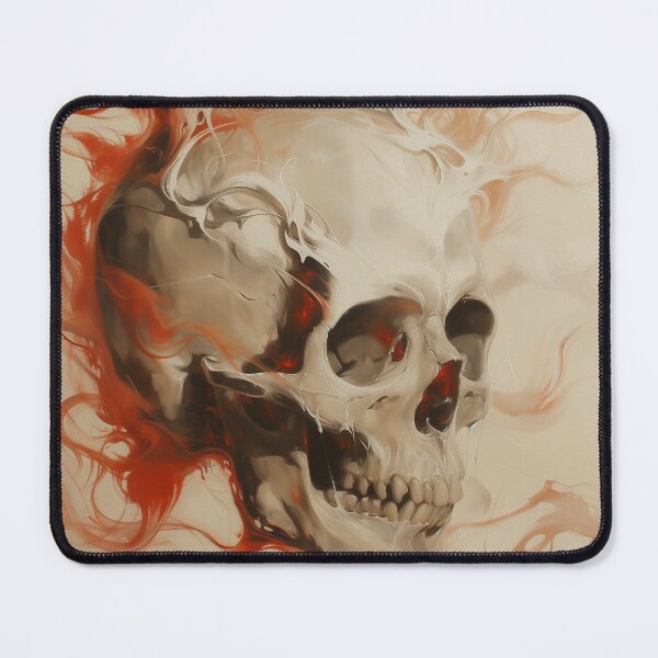 Item preview, Skull in Fire – Flaming Skull Artwork designed and sold by Kat's Design Hub.